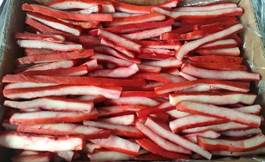Половинки сушеных красных кальмаров из Китая